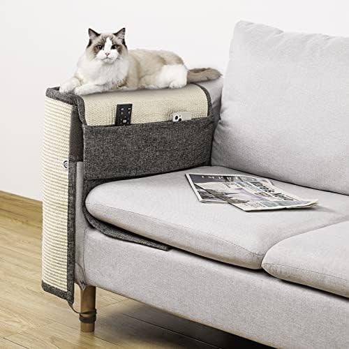 Upgraded Cat Scratch Sisal Sofa Protector,Furniture Couch Protector from Cat Scratching with Natural Sisal Full Cover 27.5''L*19.7''W(Right Hand) - Image 7