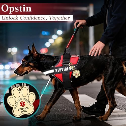 Service Dog Vest, ID Tag + 50 ADA Information Cards, Service Dog Harness w Patch in Sizes XX Small to XXX Large, Ruggedized Metal Tag, Service Animal Information Cards, ESA Accessory Set XXX-Large - Image 7