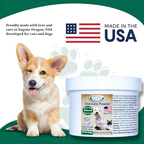 Dog or Cat Oral Care Powder – Tartar and Plaque Remover, Pet Dental Cleaning Powder for Oral Hygiene and Fresh Breath, Teeth Cleaner – 900 Servings, Large Size - 127g - Image 2