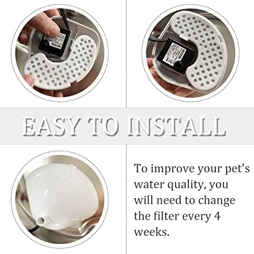 10 Packs Charcoal Water Filter Replacement for Pioneer Pet Compatible with Ceramic & Stainless Steel Raindrop Fountains - Image 4
