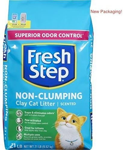 Fresh Step Extreme Clay, Non Clumping Cat Litter, Scented, 21 Pounds
