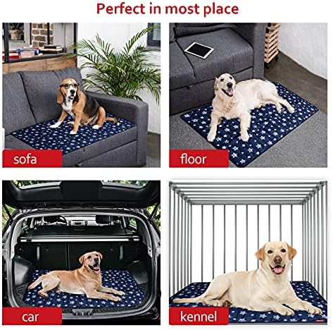 Dog Crate Pad Mat (36" X 23"), Soft Dog Bed Mat with Cute Prints - Image 6