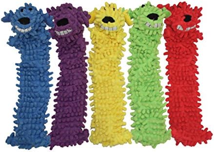 Multipet's 18-Inch Floppy Loofa Light Weight No Stuffing Dog Toys, Assorted Colors by Multipet