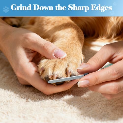 Swihauk Heavy Duty Dog Nail Clippers and Trimmers, Professional Pet Nail Clippers with Nail File for Dogs Cats Small Animal, Claw Clippers with Safety Guard to Prevent Over-Cutting, Gray - Image 7