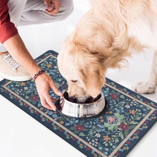 Dog Food Mat for Floors Waterproof Quick Dry Pet Placemat Cat Feeding Bowls Mats for Food and Water, Eco-Friendly Dog Accessories Diatomite Pets Supplies 12" X 20" - Image 7