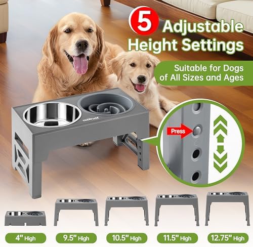 EliteField Elevated Dog Bowls, 2 Stainless Steel Bowls (2-Year Warranty) - Image 2