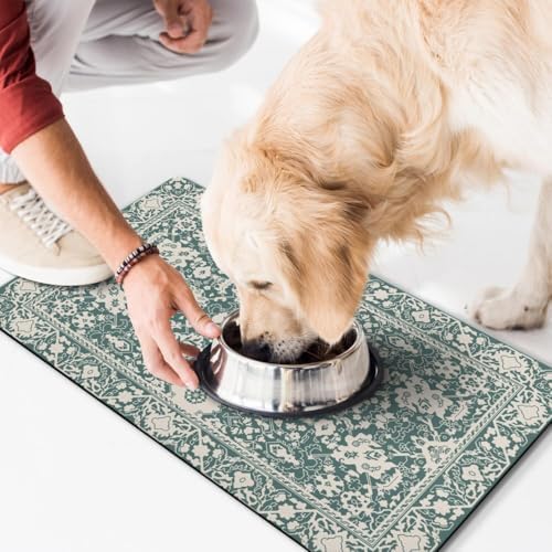 Dog Food Mat for Floors Waterproof Quick Dry Pet Placemat Cat Feeding Bowls Mats for Food and Water, Eco-Friendly Dog Accessories Diatomite Pets Supplies 17" X 30" - Image 7