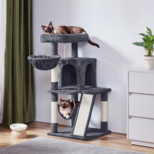 Yaheetech 40in Cat Tree for Indoor Large Cats with Large Top Perch - Image 2