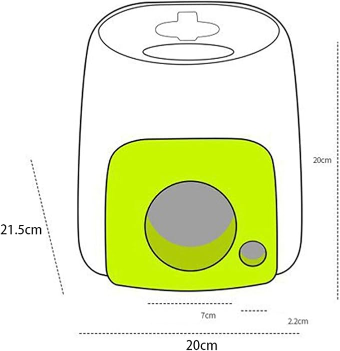 Tyenaza Dog Ball Rolling Machine, Interactive Tennis Ball Rolling Machine Interactive Dog Toys Dog Ball, for Indoor Outdoor