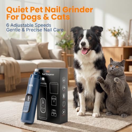 Quiet Dog Nail Grinder Safe & Stress-Free for Sensitive Dogs Cats - Image 2