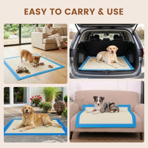Ultra Thick Pet Pads, XL 28"x34", All Edge-Wrapped, Max Absorbency Pad - Image 6