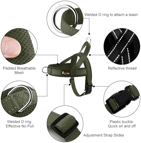 Plutus Pet No Pull Dog Harness for Small Dogs, Breathable Mesh Padded - Image 2
