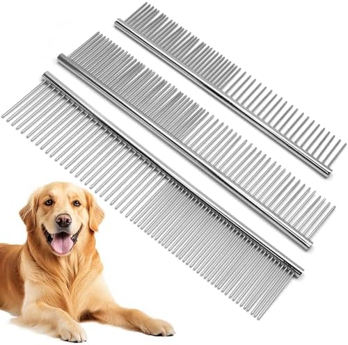Biaungdo 3 Pcs 3 Size Dog Grooming Combs Set, Small & Middle & Big Sizes - Image 7