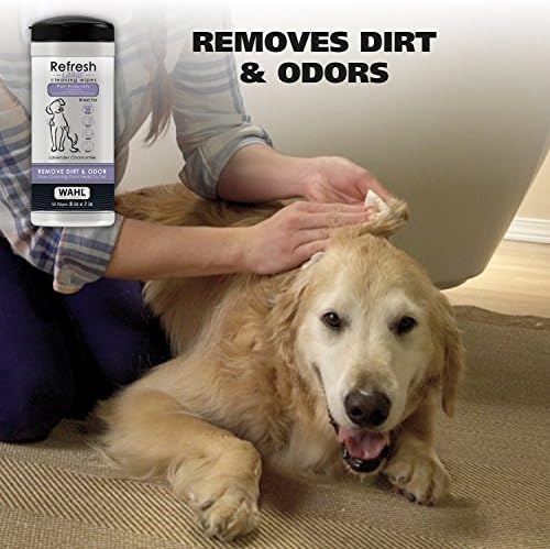 Wahl USA Pet Refresh Cleaning Wipes for Dogs, Lavender Chamomile, 50 ct - Image 2