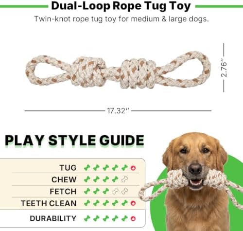 Tug of War Dog Toy, Dog Toys for Aggressive Chewers, Tough Dog Toys - Image 6