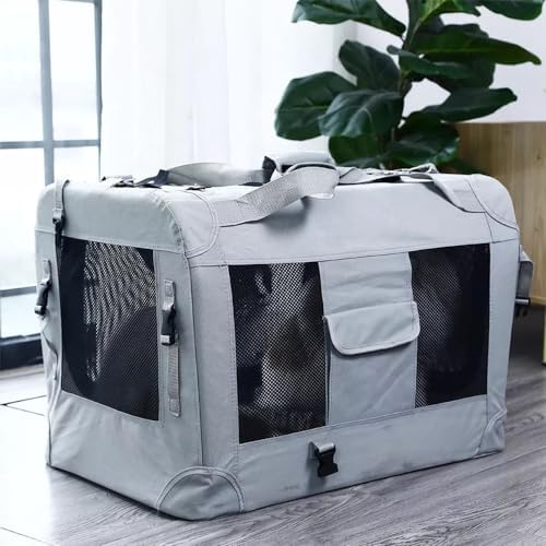 Large Cat Carrier Foldable Cat Crate, Collapsible Soft Dog Crate Carrier Kennel, Easy to Fold & Carry cat Crate, Lightweight Travel Pet Crate for Cats and Small Medium Dogs Indoor Outdoor Travel - Image 7