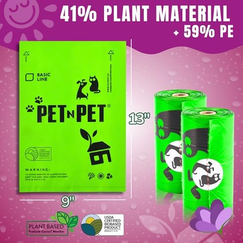 Pet N Pet Dog Poop Bags Rolls, 540 Count, Lavender Scented Green Waste Bag - Image 2