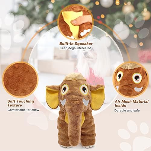Letsmeet Dog Toys Durable Squeaky Plush Dog Toy for Puppy Teething Dog Chew Toys for Small, Middle, Large Dogs - Image 2