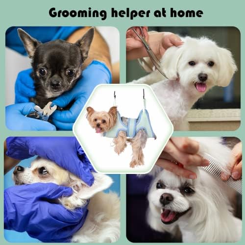 Guzekier Pet Dog Grooming Hammock Harness for Cats & Dogs, Dog Sling for Grooming, Dog Hammock Restraint Bag with Nail Clippers/Trimmer, Nail File, Pet Comb,Ear/Eye Care - Image 6