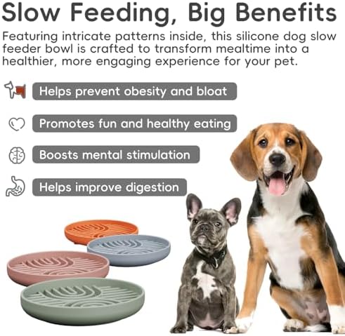Slow Feeder Dog Bowl, Silicone Puzzle Bowl With Suction Cups for Dogs & Puppies, Anxiety Relief, Slow Eating, Dishwasher Fit, All Breeds, Green - Image 2