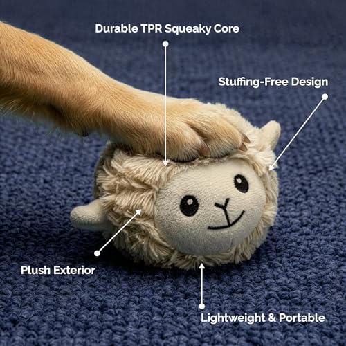 petlou 4 Inch EZ Squeaky Lamb - Image 2