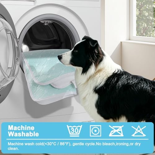 Cooling Mat for Dogs Cats,Pet Dog Cooling Mat Blanket for Dogs,42x28,Blue - Image 7