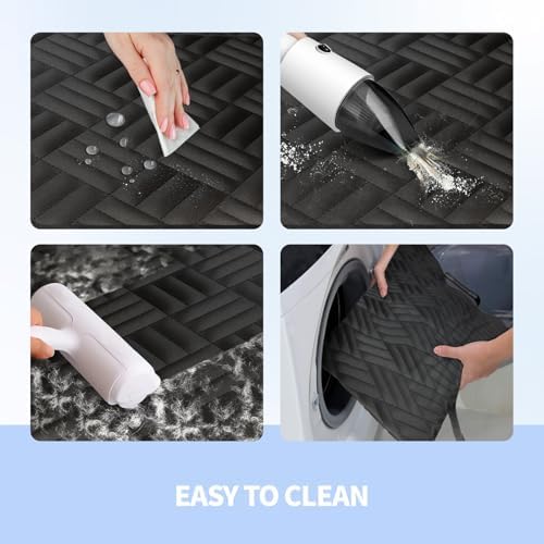 Dog Car Seat Cover for Back Seat, Hard Bottom Back Seat Extender for Dogs - Image 7