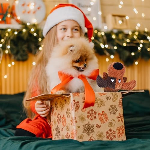 Squeaky Plush Dog Toys for Large Dogs with Squeaky and Crinkle Paper, Tug of War Pet Toys for Dogs, Interactive Pull Puppy Chew Toys for Small, Medium and Large Dogs - Image 7