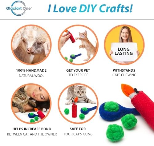 Glaciart One Catnip Pipe, Nuggets and Lighter Cat Toy Set | Cat Crack for Funny Kittens, Stimulating Toys for Boredom, Exercise & Play | Filled w/Organic Catnip to Excite/Calm Kitty | Organic Idea - Image 2
