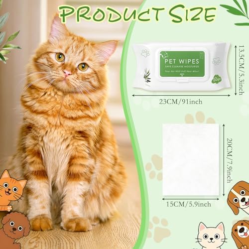Treela 10 Pack Dog Pet Wipes, 80 Count Paws Body, Tea Tree Flavor - Image 2
