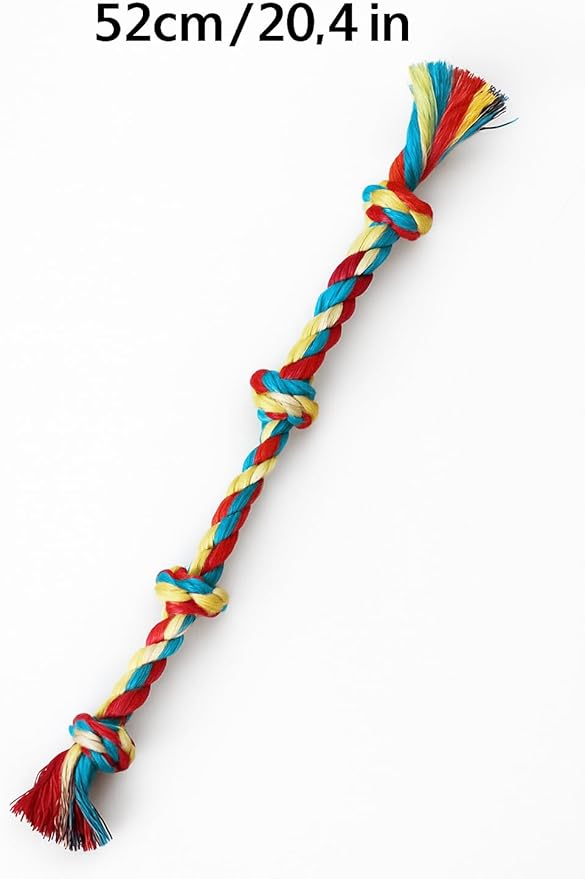 Dog Rope Tug Toy – Durable Cotton Tug of War Rope for Dogs – Chew-Resistant, Safe, Interactive Play Toy – Medium/Large Dogs