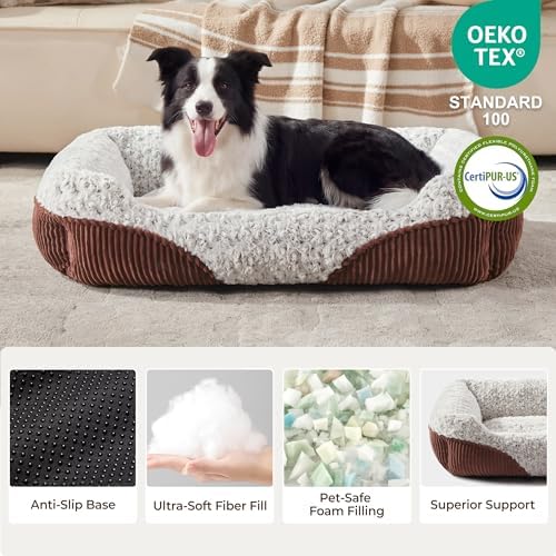 Cute Dog Bed for Small Medium Dogs,Washable Cat Beds, 35in - Image 2