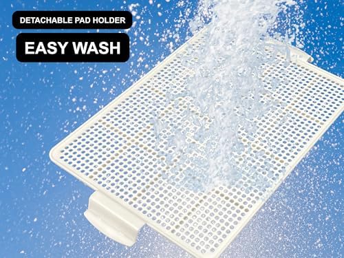 Dog Pee Pad Holder Tray, Puppy Potty Training, 22.5"x16.5", PP Plastic, Snap Lock, 4 Colors (Gray) - Image 6