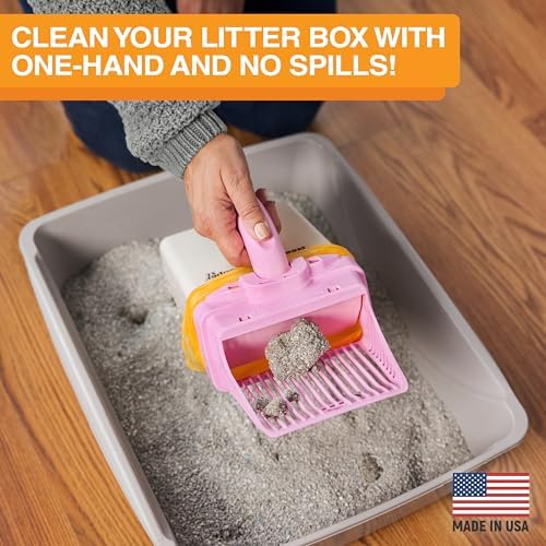Neater Pet Brands Neater Scooper XL Cat Litter Scoop, 15 Refill Bags – Extra-Large Capacity Mess-Free Cat Litter Scooper with Bag for Large & Multiple Cats, Spill-Proof Litter Box Scooper with Holder - Image 2