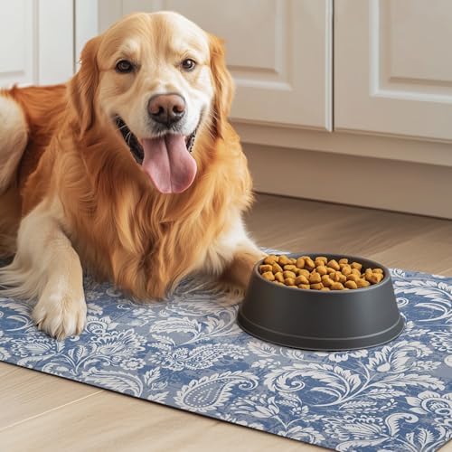 Dog Food Mat for Floors Waterproof Pet Placemat Cat Feeding Bowls Mats for Food and Water, Eco-Friendly Dog Accessories Diatomite Pets Supplies 17" X 30" - Image 7