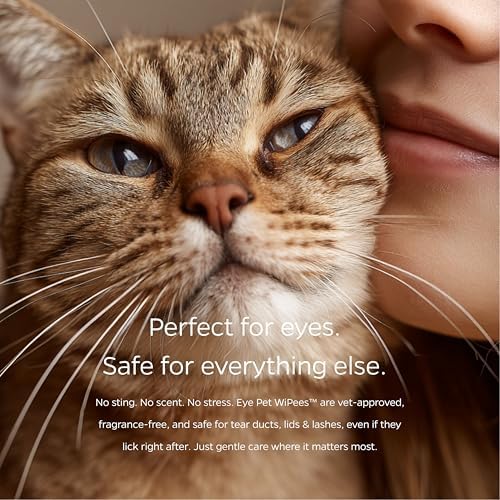 Eye Pet WiPees™ – 100 Gentle, All Natural Lick-Safe Eye Wipes for Dogs & Cats that Help Remove Tear Stains, Crust, Eye Boogers, & Irritants for Clean, Cuddly Comfortable Eyes - Image 2