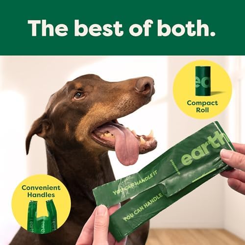 Earth Rated Dog Poop Bags for Dogs, 105 Easy Tie Handle Bags, Lavender - Image 2
