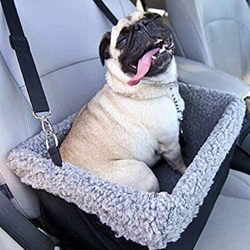 Deluxe Dog Car Seat Fits Pets up to 15lbs, Dog Booster Seat, Padded Cushioning, Adjustable Straps, Metal Frame Encasing, Installs in Seconds, Collapsible Canvas and Easy to Clean - Image 2