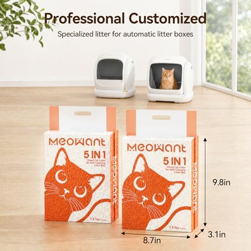 Meowant Mixed Cat Litter Fast Clumping, 5-in-1 Bentonite Tofu Cat Litter - Image 7