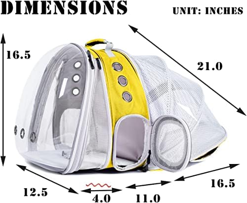 Dual Expandable Cat Backpack Carrier, Fit up to 20 lbs, Expandable Pet Carrier Backpack for Large Fat Cat and Small Puppy - Image 2