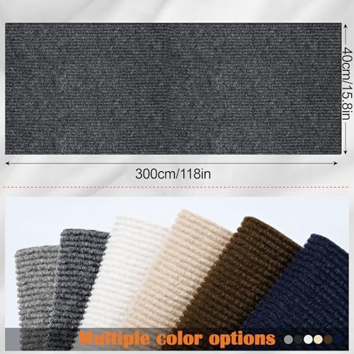 Cat Furniture Protector - 118" x 15.8" Trimmable Self-Adhesive Couch Scratch Protector from Cats, Cat DIY Climbing Couch Protector for Scratch Post Cat Tree Shelves Wall Indoor (Dark Gray) - Image 2