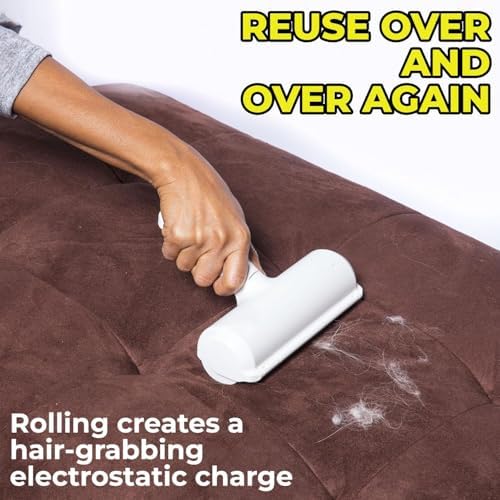 Pet Hair Remover and Reusable -Lint Roller for Pet Hair - Cat and Dog Hair Remover for Couch, Furniture, Carpet, Car Seat, Reusable Roller (Bonus Mini Hair Comb) - Image 2