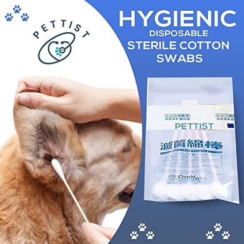 Ear Tape for Dogs 2 Pack with Dog Ear Cleaner Cotton Swabs, Self Adhesive Cotton Tape for Dog Ear Protection and Support, Ear Care Set for Dogs (Tape Width_1 inch(25mm)) - Image 7