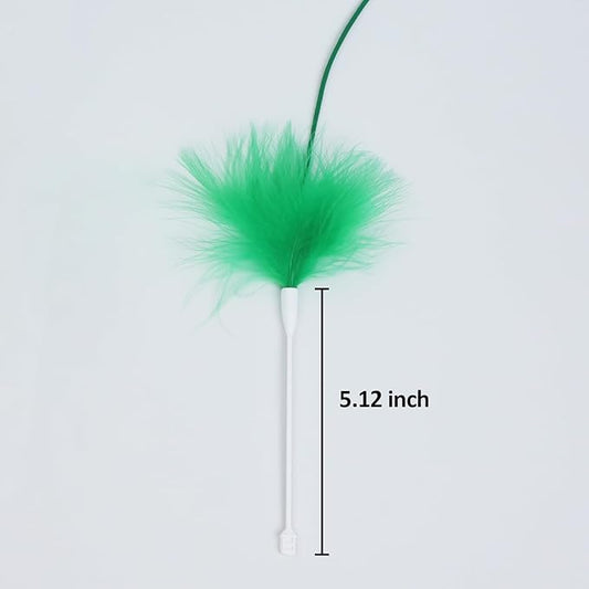 Interactive Cat Toys Replacement Feather Wand for P43 (3 Pcs), Only Accessories