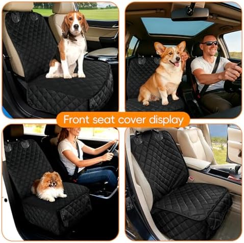 Dog Car Seat Cover for Front Seat, Waterproof & Scratch-Proof Pet Seat Protector, Nonslip Car Seat Cover for Dogs, Universal Fit for Cars, Trucks & SUVs, Standard Size - Image 7