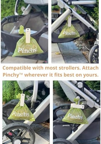 Pinchy Stroller Accessory for Dog Poop Bags – Hands-Free Clip and Bag Holder for Baby Strollers and Dog Walks - Image 6