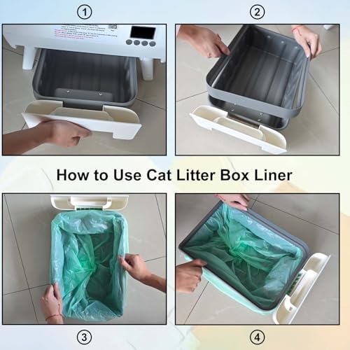 Dedicated to FRCFRC Automatic Cat Litter Box Drawer Liners, Large garbage bag - liners, 25 Count per Roll, 2 Rolls, Tear, Use for cat litter box, kitchen, living room, office - Image 2