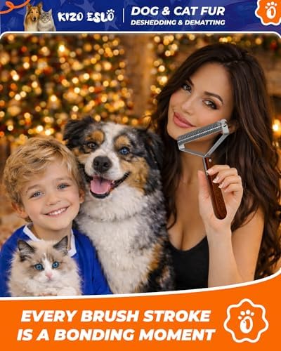 Max Undercoat Rake for Dogs & Cats, Dog Brush for Shedding, Dematting Comb - Image 2