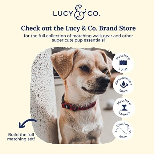 Lucy & Co. Holly Jolly Dog Poop Bag Holder - Cute Designer Pet Waste Bag Dispenser, One Size, Red Buffalo Plaid - Image 4