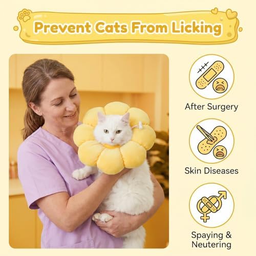 Cat Cone Collar, Adjustable Cat Recovery Collar - Image 7